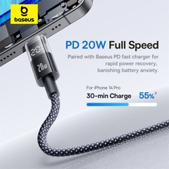 Cáp Sạc Nhanh Baseus Display 2 Fast Charging Data Cable Type-C to iP 20W