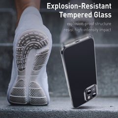 Ốp Lưng Kính Nhám Mờ Baseus Cho iP13 | Kèm Cường Lực, Chống Vân Tay, Chống Sốc