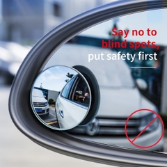 Bộ 2 Gương Cầu Lồi Baseus Full View Cho Ô Tô | Mặt Kính Thật, Keo 3M Siêu Dính