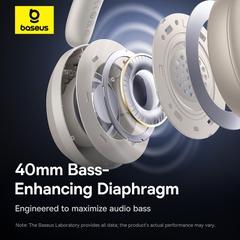 Tai Nghe Bluetooth Baseus Bass 35 Max | Chụp Tai Êm Ái, Cách Âm Tốt, Gấp Gọn