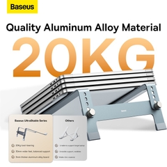 Giá Đỡ Laptop Baseus UltraStable Chống Mỏi Gáy | 4 Nấc Độ Cao, Thiết Kế Thoáng Tản Nhiệt