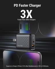 Củ Sạc Nhanh Voltme Revo 35W Công Nghệ GaN III | Thiết Kế Chân Gập Gọn, Tùy Chọn 2 Cổng Sạc