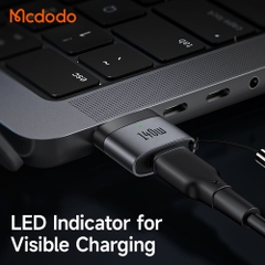 Đầu Chuyển Mcdodo 140W Type-C sang Cổng Sạc Từ Tính | Dùng Cho Mac, Có Đèn LED