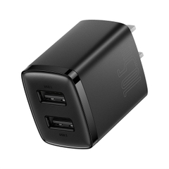 Củ Sạc Baseus 2 Cổng USB 10.5W | Sạc An Toàn Cho Điện Thoại & Phụ Kiện