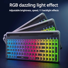 Bàn Phím Không Dây Baseus K03 | LED RGB 11 Chế Độ, Gõ Êm, Kết Nối Đa Năng