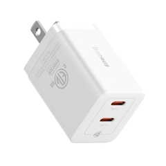 Cốc Sạc Nhanh Nhỏ Gọn OS-Baseus GaN5 Pro Fast Charger C+C 40W US (Chân cắm dẹp US)
