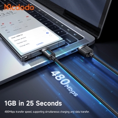 Cáp Sạc Mcdodo Cab Vision USB to Type-C 6A | Đèn LED Độc Đáo, Chống Đứt Gãy