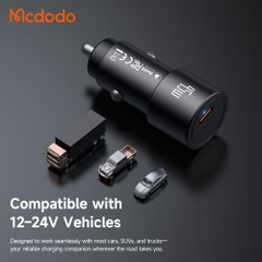 Tẩu Sạc Mcdodo Obsidian 45W Siêu Nhỏ Gọn | 1 Cổng Type-C Sạc Nhanh Đa Năng