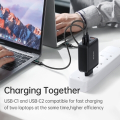 Cốc Sạc Nhanh Mcdodo Convergence 120W GaN Set | Kèm Cáp 100W 2m, Sạc 4 Thiết Bị, 3Type-C + USB