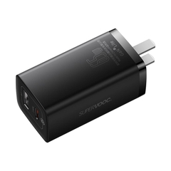 Củ Sạc Nhanh Baseus GaN2 Lite 65W | Hỗ Trợ SUPERVOOC, 2 Cổng Type-C & USB, Sạc Nhanh 2 Cổng 45W+20W