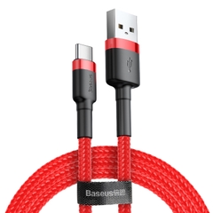 Cáp Sạc Nhanh Baseus Cafule 3A USB to Type-C | Dây Dù Chống Đứt, Bền Bỉ, Dài 1m/2m