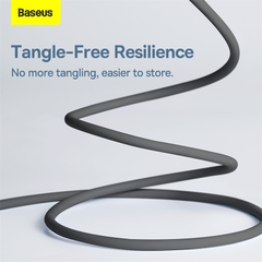 Cáp Sạc Baseus Jelly Liquid Silicon 100W | Type-C to Type-C, Siêu Mềm Mịn, Chống Rối, Chống Bẩn