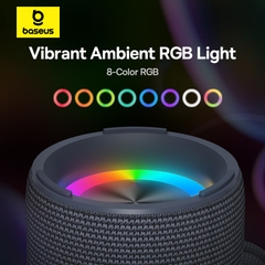 Loa Di Động Baseus AeQur 30 Air | Bluetooth 5.3, Chống Nước IPX5, Đèn LED RGB