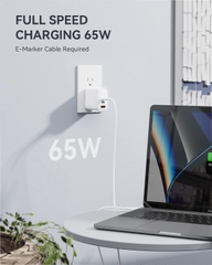 Củ Sạc Nhanh Voltme Revo 65W | Công Nghệ GaN III, 2Type-C + USB, Sạc Nhanh Laptop & Điện Thoại