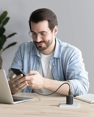 Cốc Sạc Voltme Revo 12 Duo | 2 Cổng USB Nhỏ Gọn, Chân Gập Tiện Lợi Cho Du Lịch