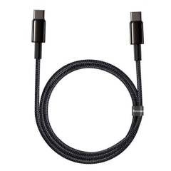 Cáp Sạc Nhanh Baseus Tungsten Gold Type-C to Type-C 100W | Dây Dù Siêu Bền, Sạc Laptop, Điện Thoại