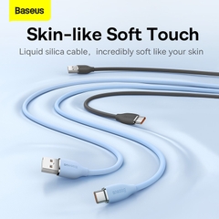 Cáp Sạc Nhanh Baseus 100W USB toType-C | Chất Liệu Silicon Siêu Bền Chống Đứt