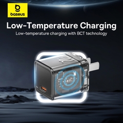Củ Sạc Baseus GaN5 20W PD Type-C | Chân Gập Tiện Lợi, Sạc Nhanh An Toàn