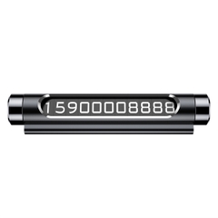 Bảng Số Điện Thoại Ô Tô Baseus Number Plate 2 Kim Loại | Xoay Để Ẩn Số, Chống Nắng Cao Cấp