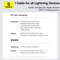 Cáp Sạc Baseus Gem 20W Type-C to Ln | Sạc Nhanh PD, Bền Bỉ, Chính Hãng