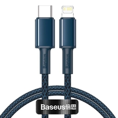 Cáp sạc nhanh C to Lightning 20W cho iPhone 12 Series Baseus High Density Braided ( 20W, Type-C to iP, Fast Charging Data Cable)