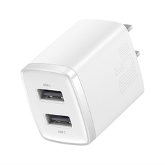Củ Sạc Baseus 2 Cổng USB 10.5W | Sạc An Toàn Cho Điện Thoại & Phụ Kiện