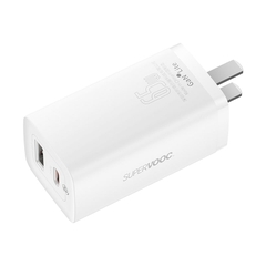 Củ Sạc Nhanh Baseus GaN2 Lite 65W | Hỗ Trợ SUPERVOOC, 2 Cổng Type-C & USB, Sạc Nhanh 2 Cổng 45W+20W
