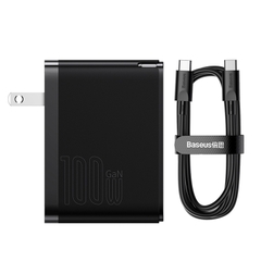 Bộ Sạc Baseus GaN5 Pro 100W | 2 Cổng Type-C & USB, Kèm Cáp, Sạc Laptop, Macbook & Điện Thoại
