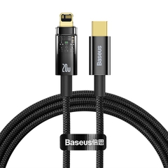 Cáp Sạc Tự Ngắt Baseus Explorer PD 20W Type-C to Ln | Bảo Vệ Pin, Tự Động Ngắt Sạc