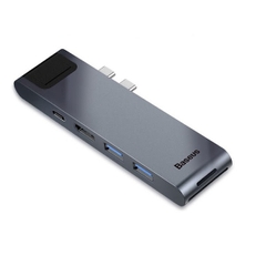 Hub Baseus Thunderbolt 7 trong 1 Cho Laptop | Thiết Kế Cắm Hông, Sạc PD, HDMI 4K60Hz
