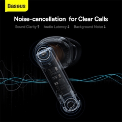 Tai Nghe Baseus Bowie E9 | Bluetooth 5.3, Siêu Nhẹ 3.5g, 4 Mic ENC, Độ Trễ Thấp 0.038s