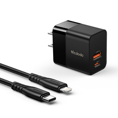 Bộ Sạc Nhanh Mcdodo 20W PD | 2 Cổng Type-C & USB, Hỗ Trợ Sạc Nhanh PD, QC, SCP