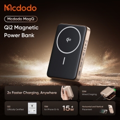 Pin Sạc Dự Phòng Mcdodo MagQ 10000mAh | Sạc Không Dây Qi2 & Sạc Có Dây 30W