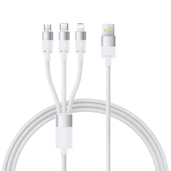 Cáp Sạc Đa Năng Baseus StarSpeed 100W USB to M+L+C | Dây Dù Siêu Bền, Sạc Cùng Lúc 3 Thiết Bị