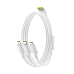 Cáp Sạc Nhanh Baseus Silky 3 trong 1 100W USB / Type-C to M+L+C | Sạc Siêu Nhanh Cùng Lúc 3 Thiết Bị