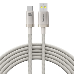 Cáp Sạc Nhanh Baseus Titanium Alloy 100W USB to Type-C | Đầu Hợp Kim Titan Siêu Bền