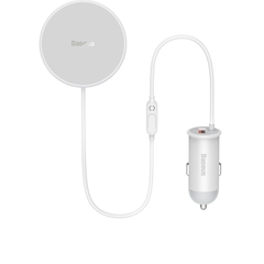 Tẩu Sạc Nhanh Baseus CW01 40W | Kèm Giá Đỡ Sạc Không Dây 15W Hít Nam Châm