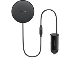 Tẩu Sạc Nhanh Baseus CW01 40W | Kèm Giá Đỡ Sạc Không Dây 15W Hít Nam Châm