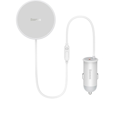 Tẩu Sạc Nhanh Baseus CW01 40W | Kèm Giá Đỡ Sạc Không Dây 15W Hít Nam Châm