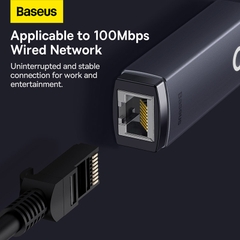 Bộ Chuyển Đổi Baseus Lite Mạng LAN RJ45 | Kết Nối Mạng Dây Cho Macbook, Laptop (100 Mbps)