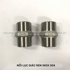 Đầu nối lục giác inox ren ngoài