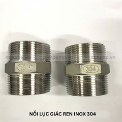 Đầu nối lục giác inox ren ngoài