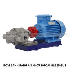 Máy bơm bánh răng inox HLG25-SUS-MC