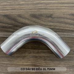 Co dài 90 độ đều inox vi sinh