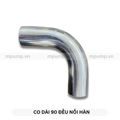 Co dài 90 độ đều inox vi sinh