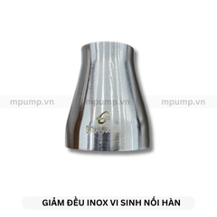 Giảm đồng tâm inox vi sinh nối hàn