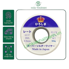 Thiếc Hàn JAPAN TỶ LỆ 63/37 SỢI 0,8mm (100g)