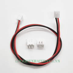 CÁP 2 SỢI 2 ĐẦU CÁI KÈM ĐẾ CẮM, LOẠI DÂY 22AWG (DÀI 30CM)