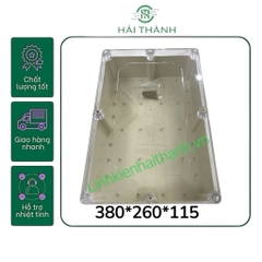 HỘP 380*260*105MM NHỰA ABS CHỐNG NƯỚC, NẮP TRONG
