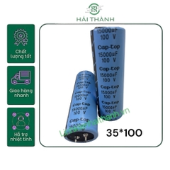 Tụ CAPTOP 100V 15000UF KÍCH THƯỚC 35MM*100MM